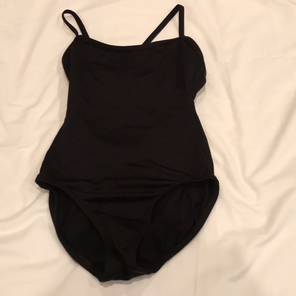 Black dance leotard